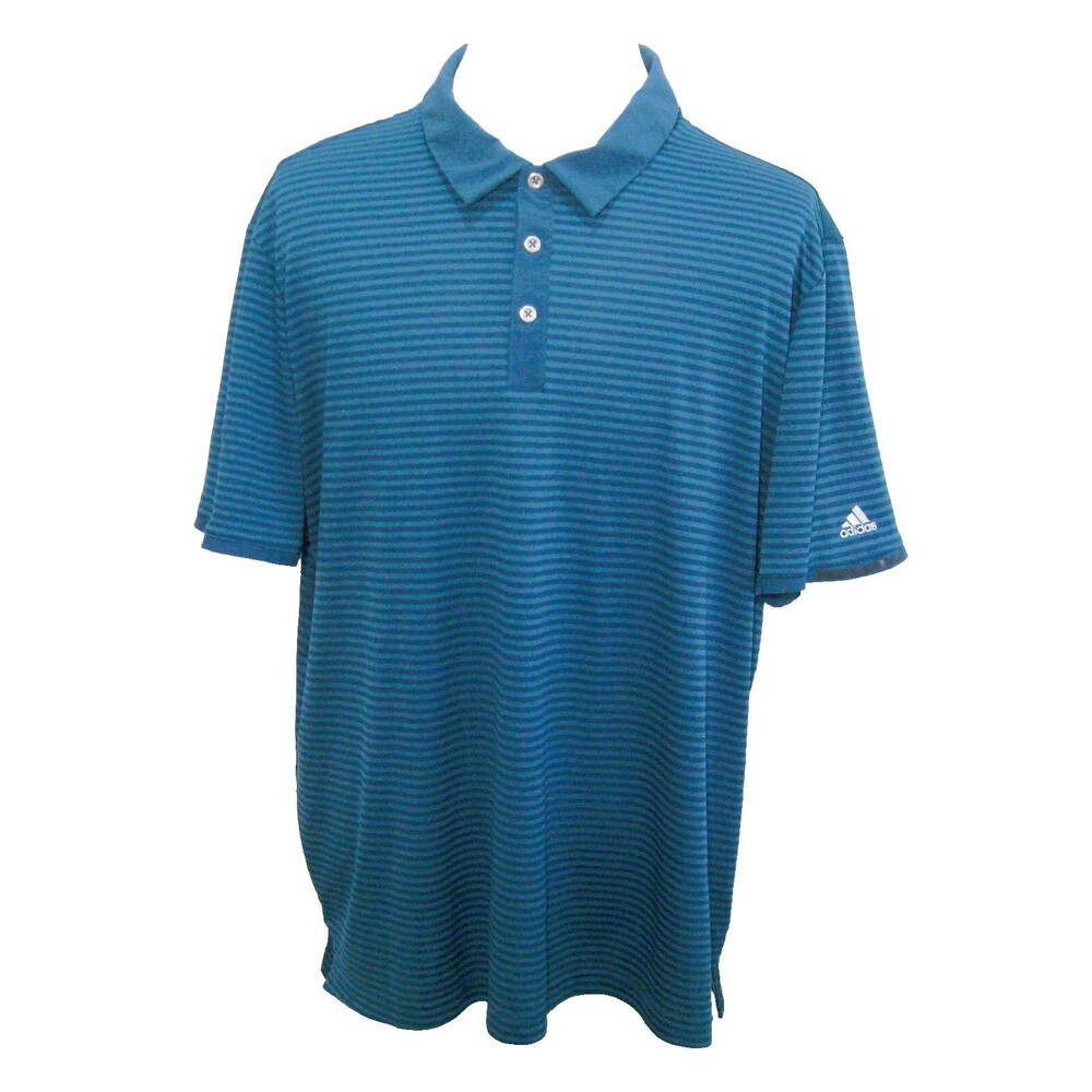 ADIDAS ClimaChill Men's (Size 2XL) Blue Short Sleeve Golf Tennis Polo Shirt Top